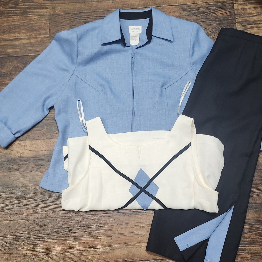 Koret Blue and Black Trousers